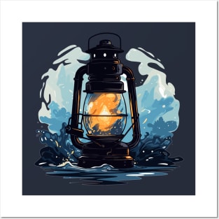 A Guiding Light Flame Lantern Posters and Art